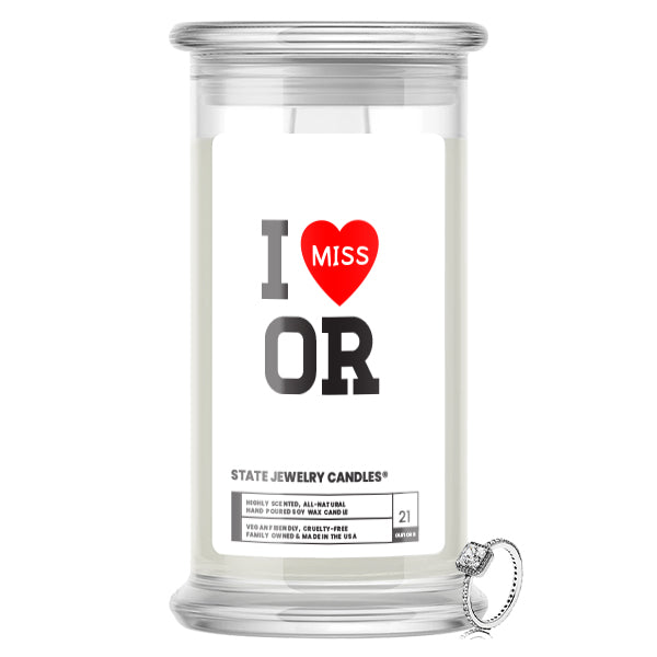I miss OR State Jewelry Candle