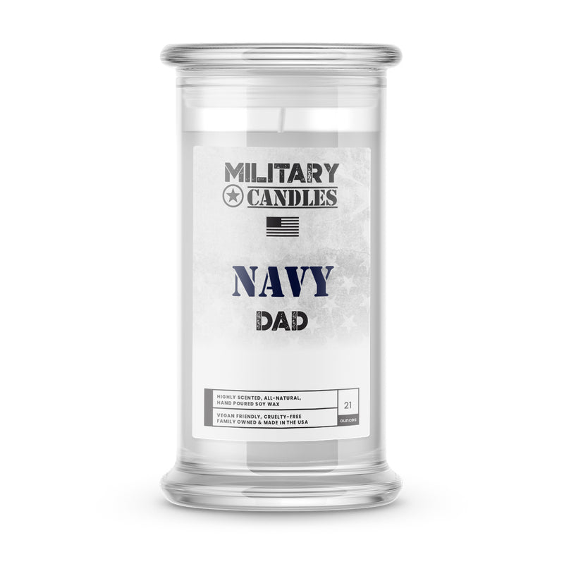 NAVY Dad | Military Candles