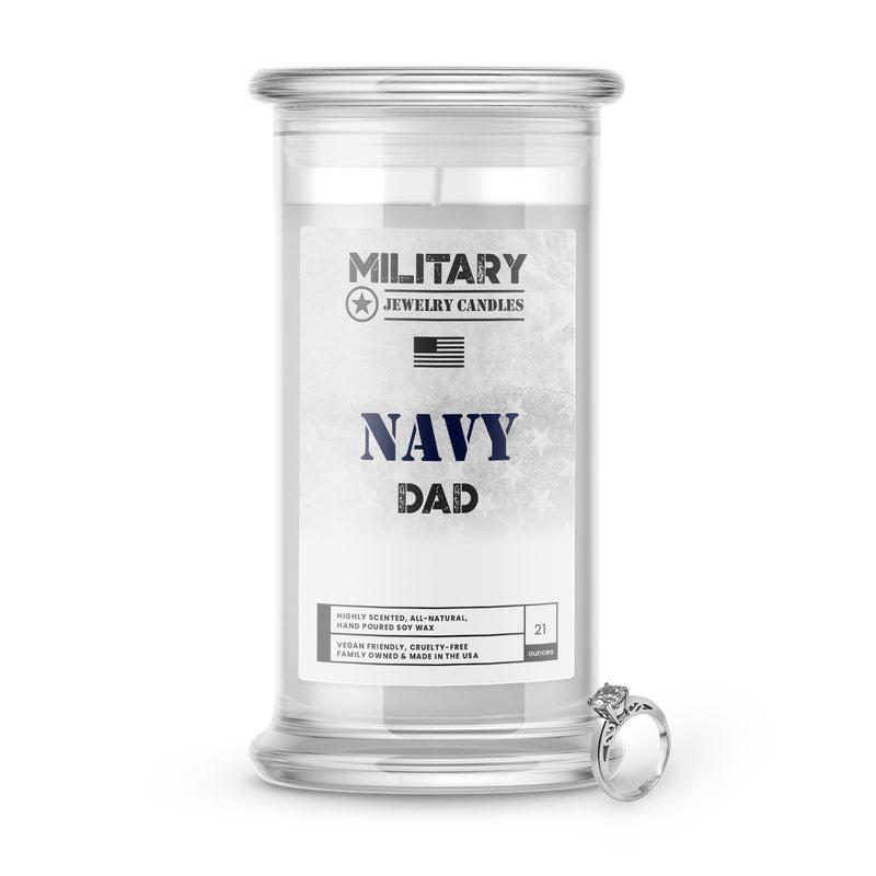 NAVY Dad | Military Jewelry Candles