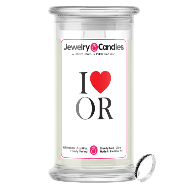 I Love OR Jewelry State Candles