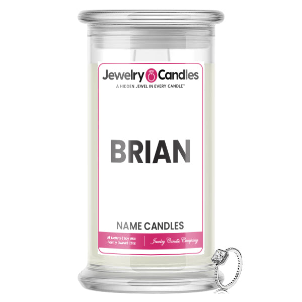 BRIAN Name Jewelry Candles