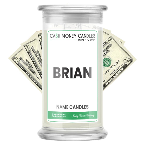 BRIAN Name Cash Candles