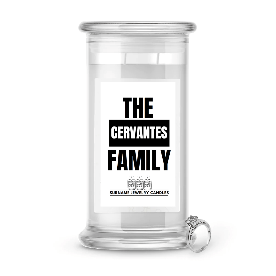 The Cervantes Family | Surname Jewelry Candles