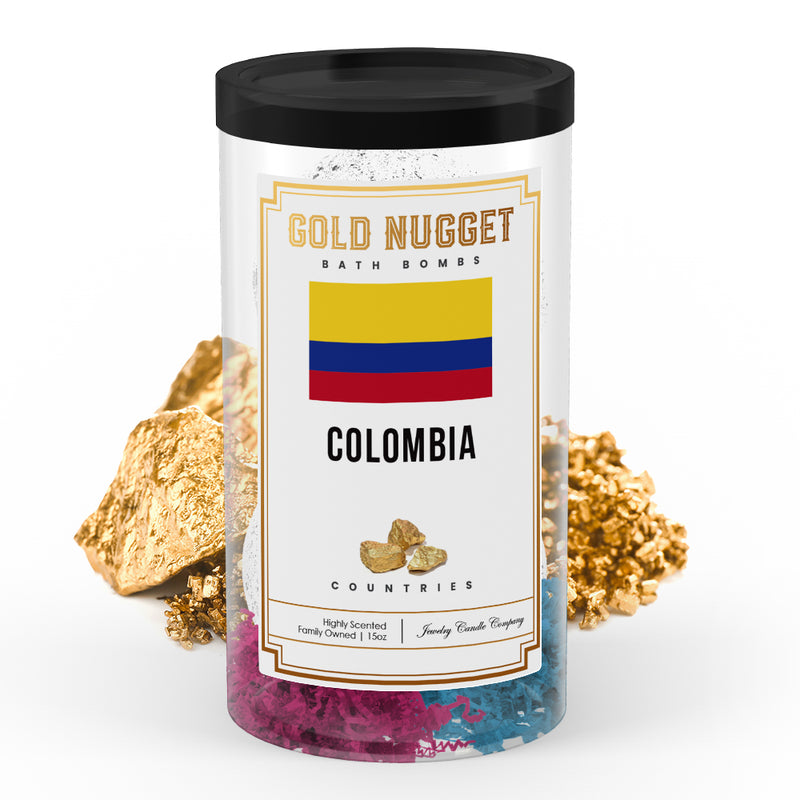 Colombia Countries Gold Nugget Bath Bombs