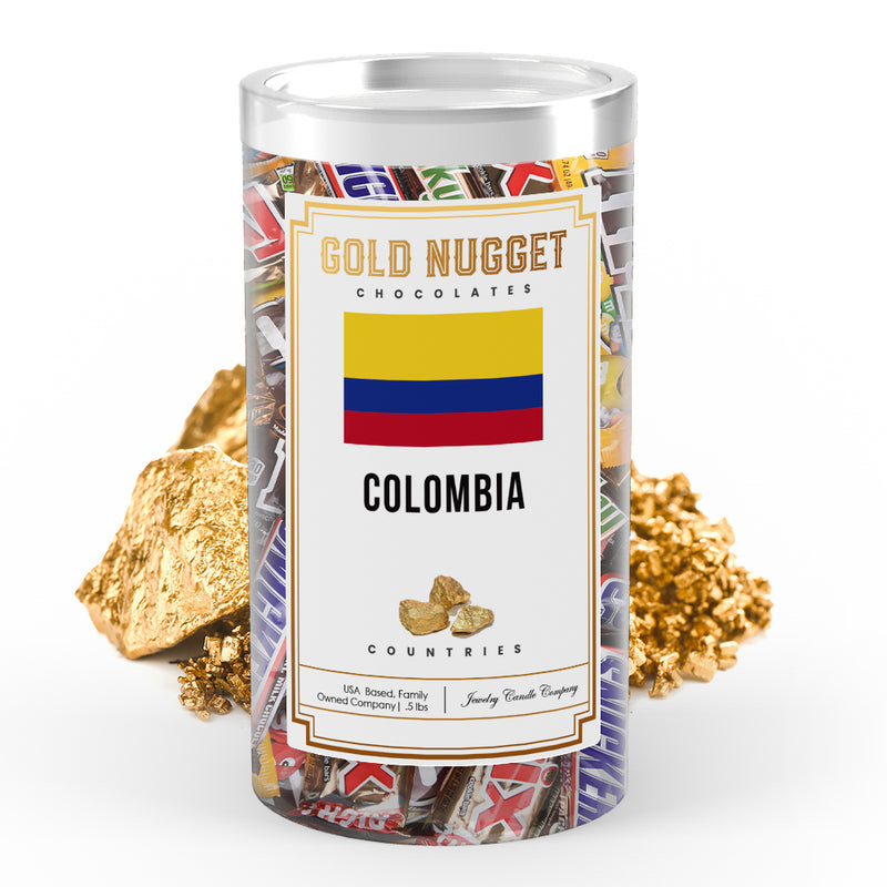 Colombia Countries Gold Nugget Chocolates