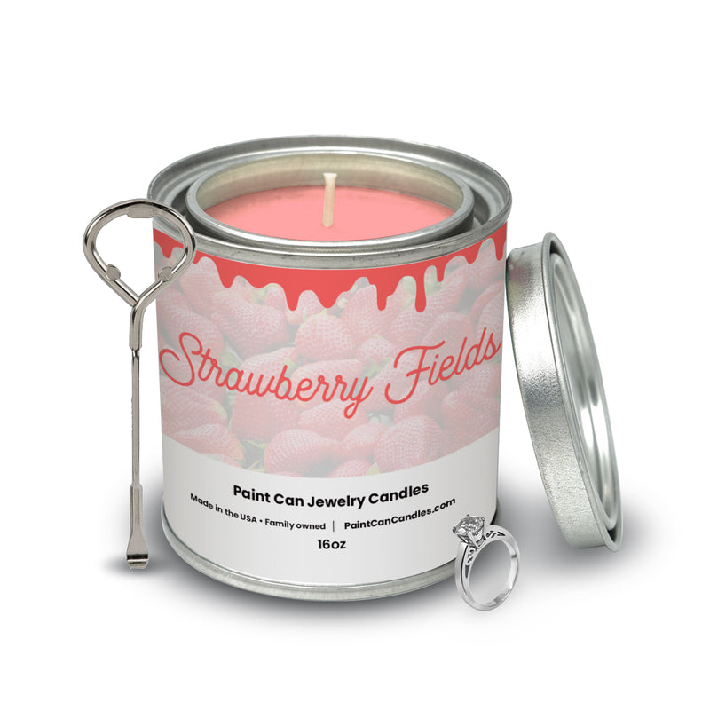 Strawberry Fields - Paint Can Jewelry Candles