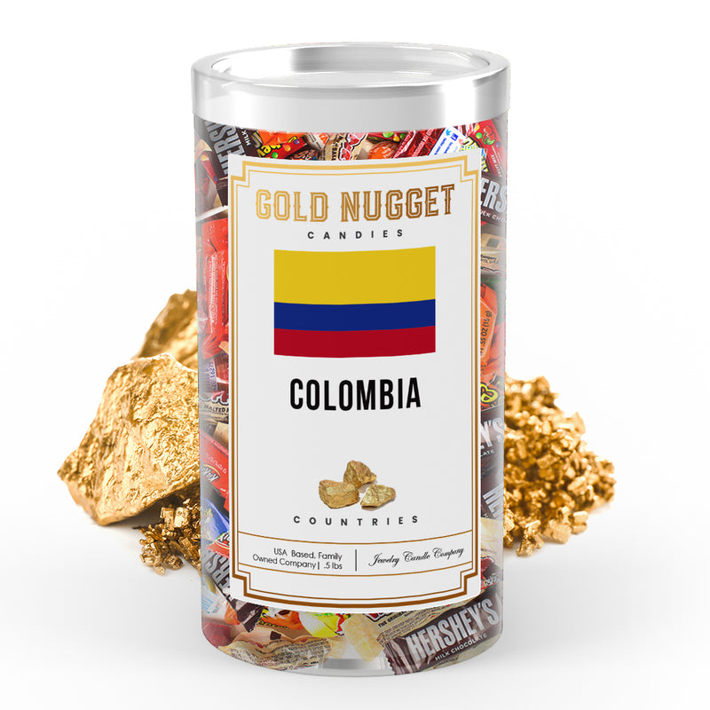 Colombia Countries Gold Nugget Candy