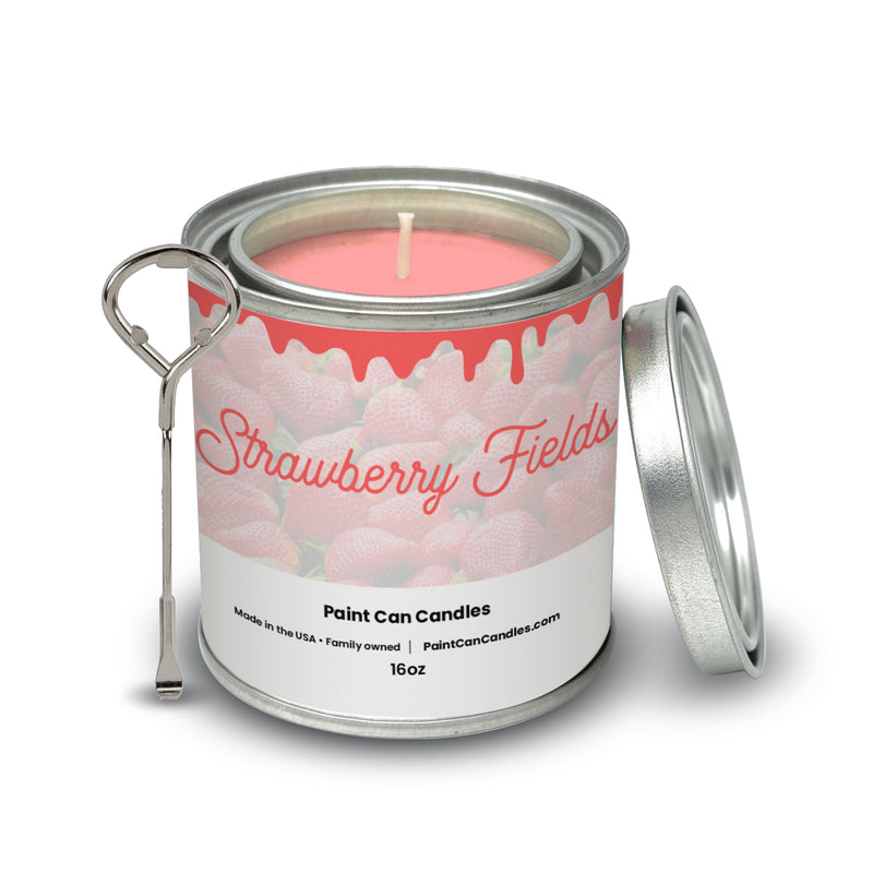 Strawberry Fields - Paint Can Candles