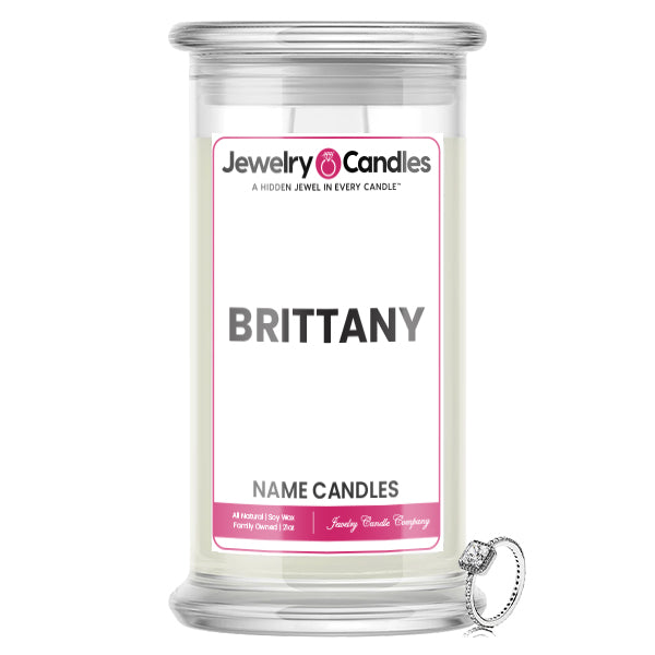 BRITTANY Name Jewelry Candles