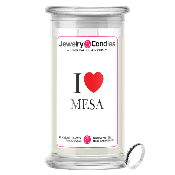 I Love MESA Jewelry City Love Candles