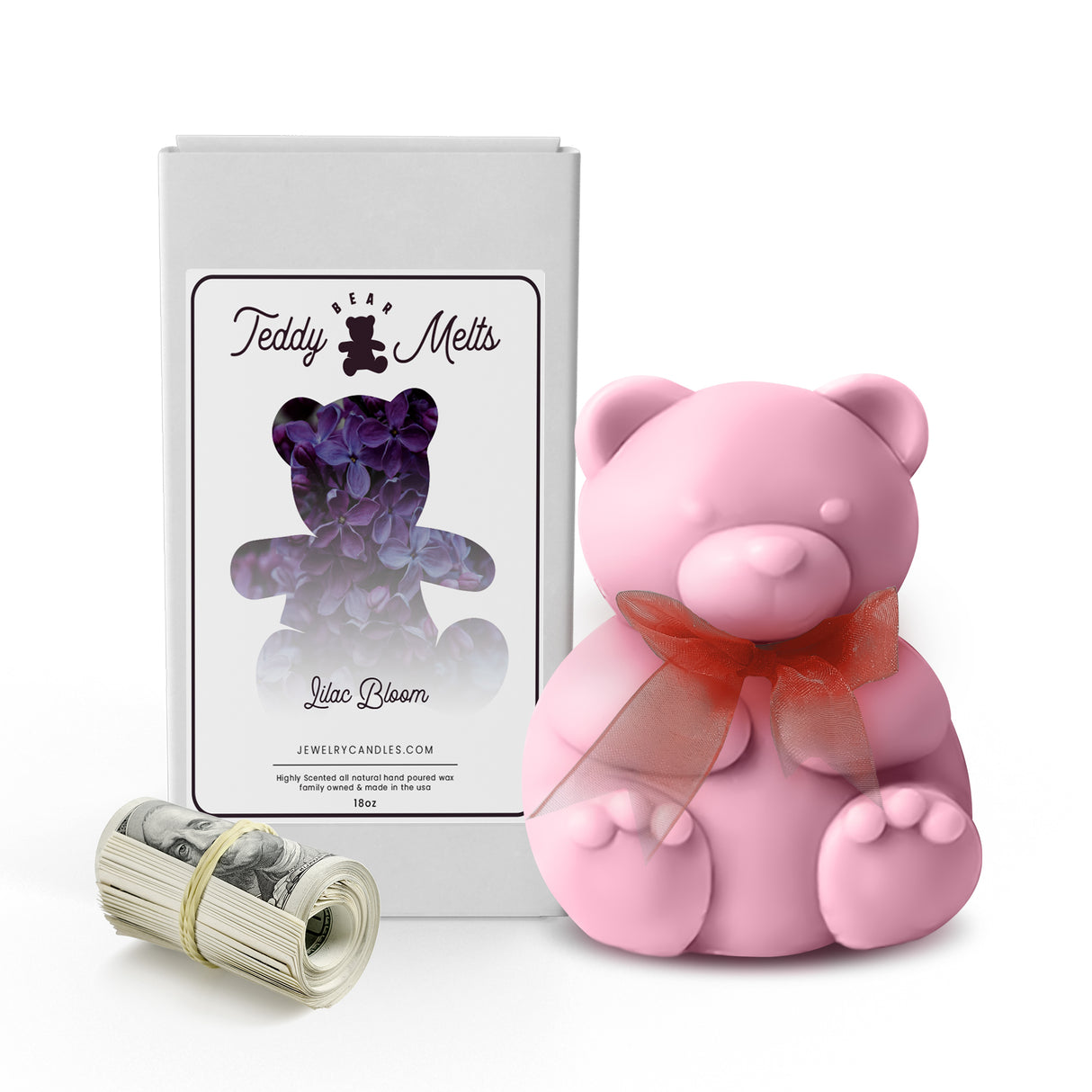Lilac Bloom Cash Money GIANT Teddy Bear Wax Melts