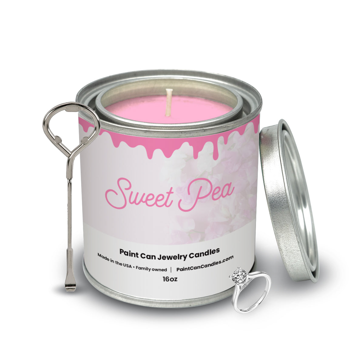 Sweet Pea - Paint Can Jewelry Candles