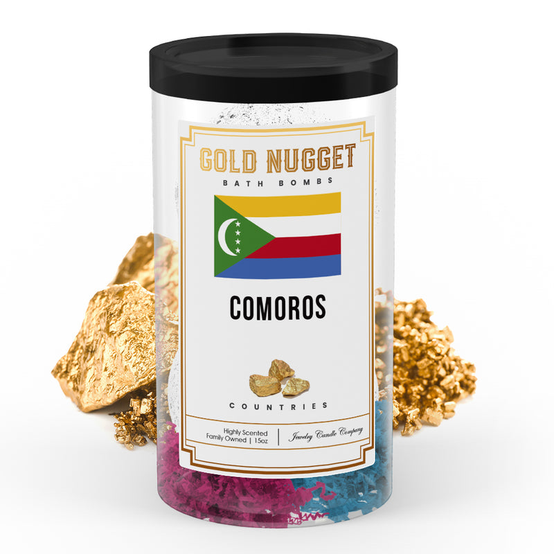 Comoros Countries Gold Nugget Bath Bombs