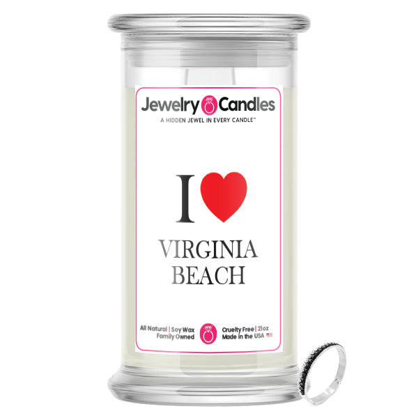 I Love VIRGINIA BEACH Jewelry City Love Candles