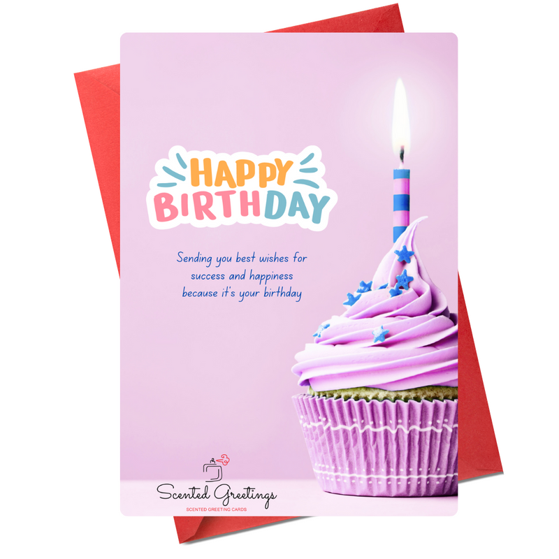 Happy Birthday Sending you best wishes for success and happiness because it's Your birthday | Scented Greetings Cards