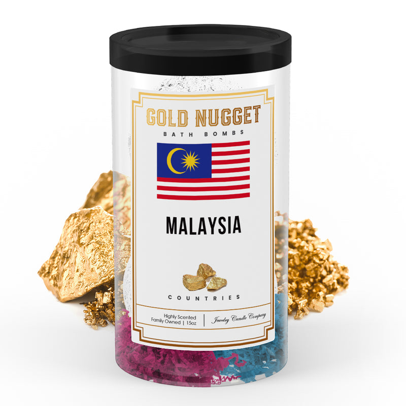 Malaysia Countries Gold Nugget Bath Bombs