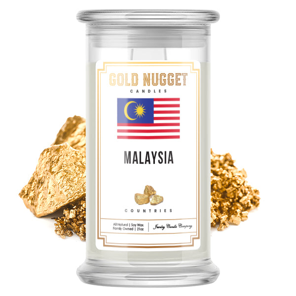 Malaysia Countries Gold Nugget Candles