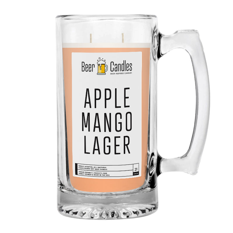 Apple Mango Lager Beer Candle