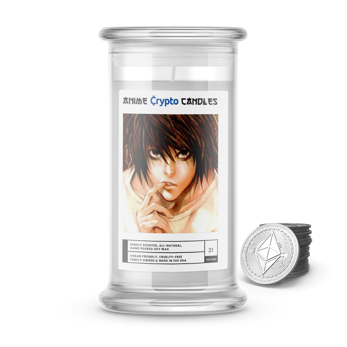 Lawliet, L (エル ローライト) - Crypto Anime Candles