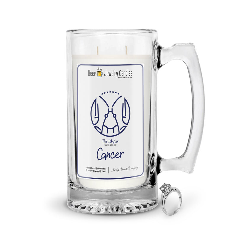 Cancer Beer Jewelry Candles | Zodiac Sign Collections