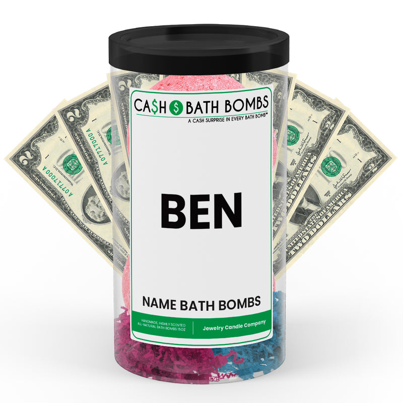 BEN Name Cash Bath Bomb Tube