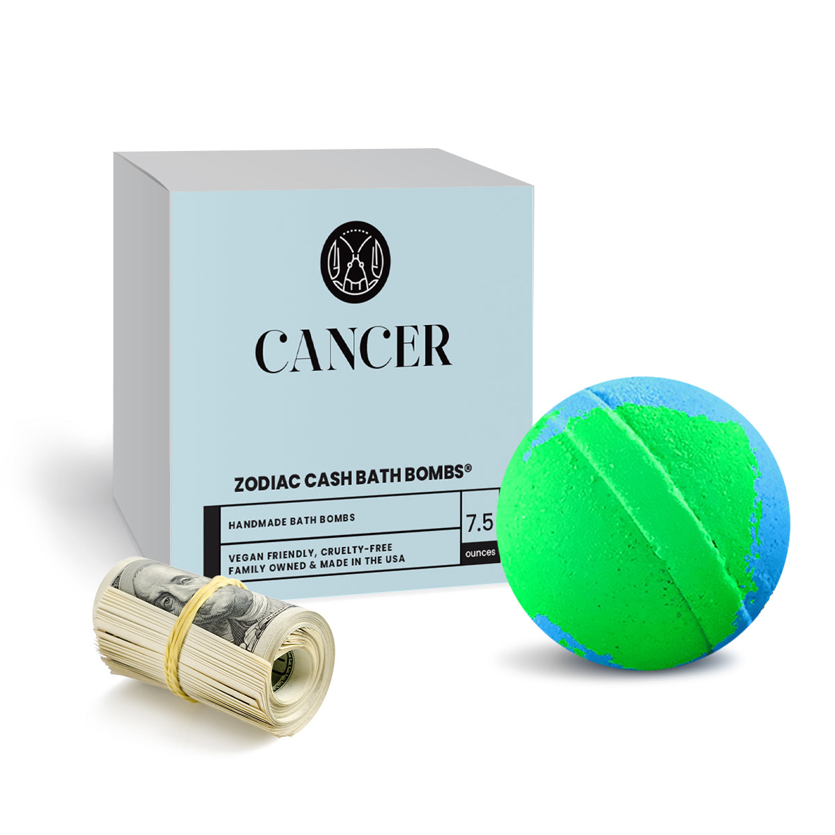 Cancer Zodiac Cash Bath Bomb