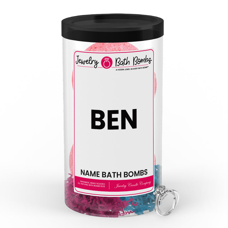 BEN Name Jewelry Bath Bomb Tube