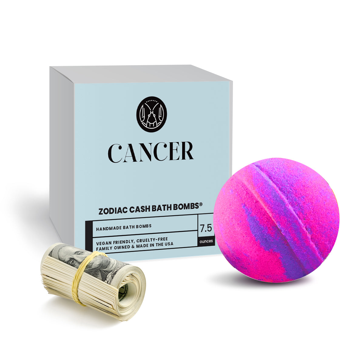 Cancer Zodiac Cash Bath Bomb
