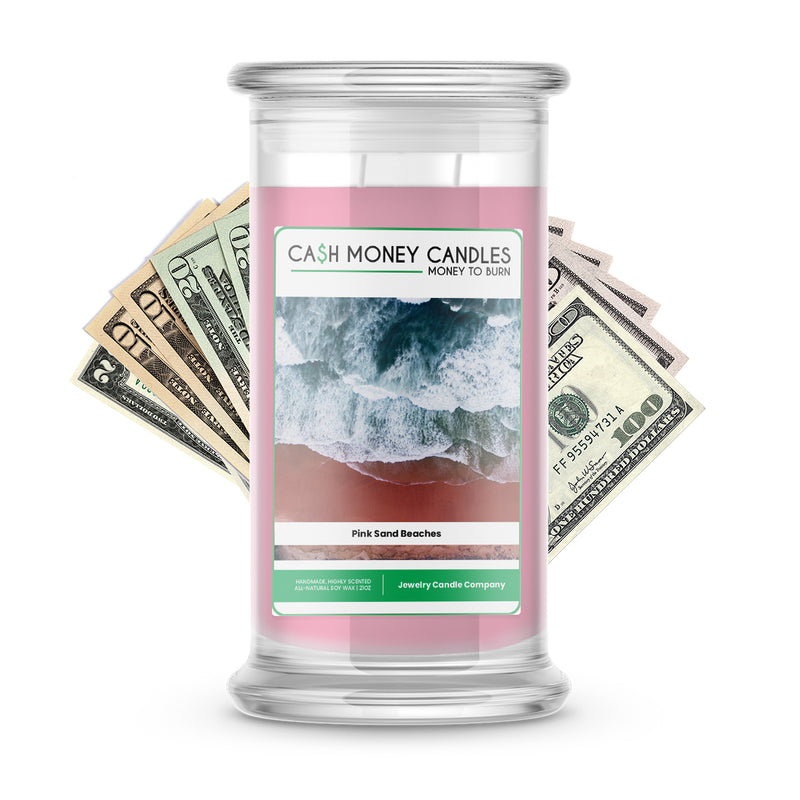 Pink Sand Beaches Cash Candle
