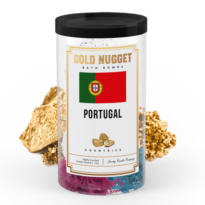 Portugal Countries Gold Nugget Bath Bombs