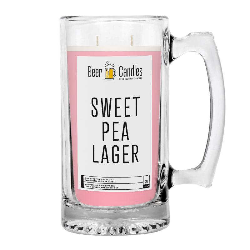Sweet Pea Lager Beer Candle