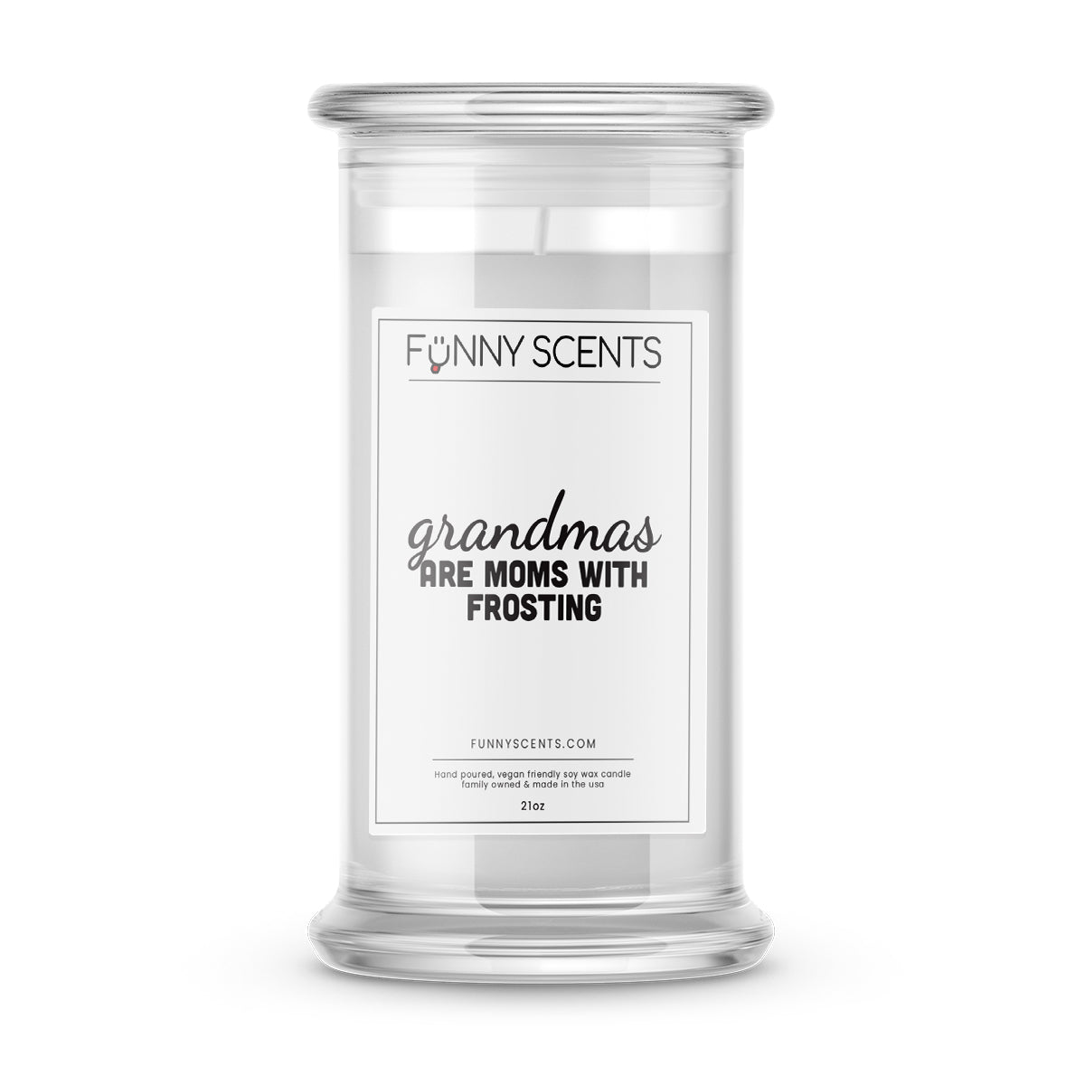 grandmas are MOMS with Frosting Funny Candles