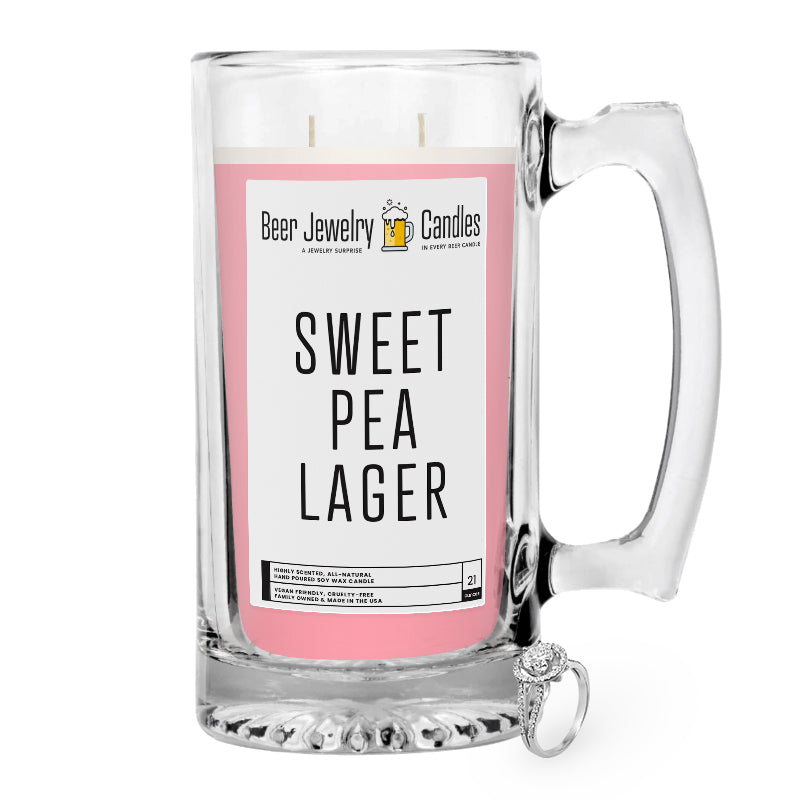 Sweet Pea Lager Beer Jewelry Candle