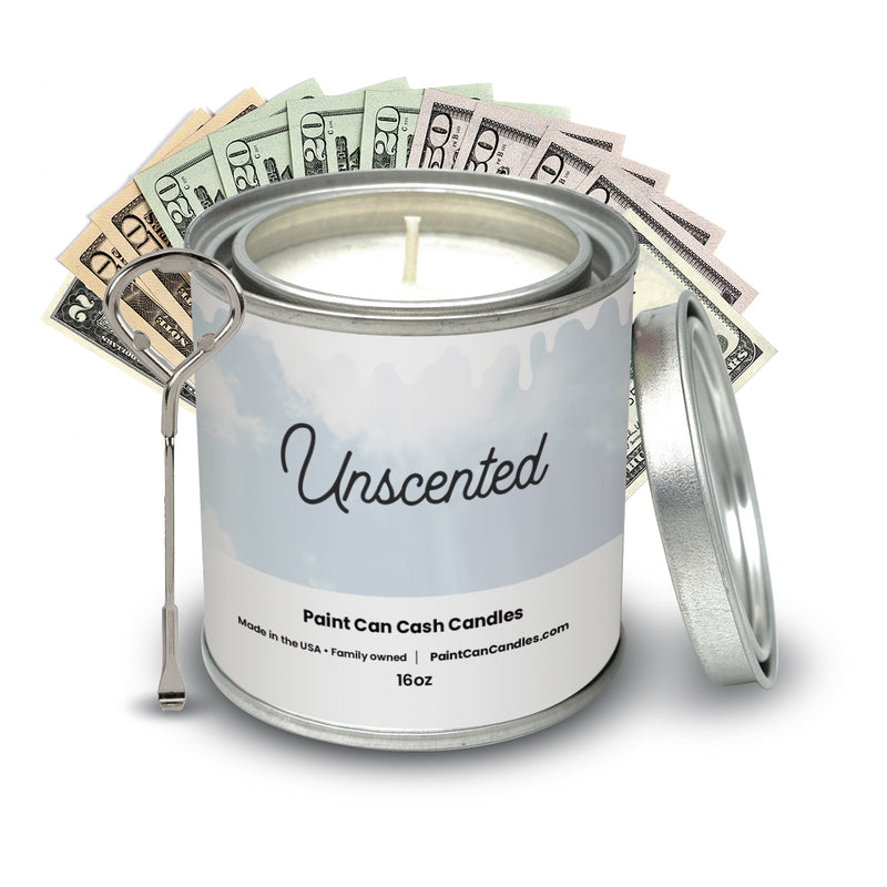Unscented - Paint Can Cash Candles