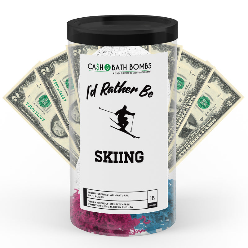 I'd rather be Skiing Cash Bath Bombs