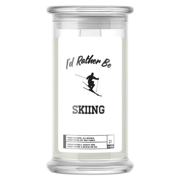 I'd rather be Skiing Candles