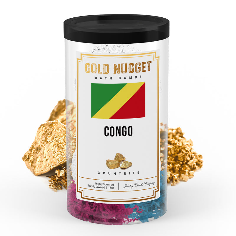Congo Countries Gold Nugget Bath Bombs