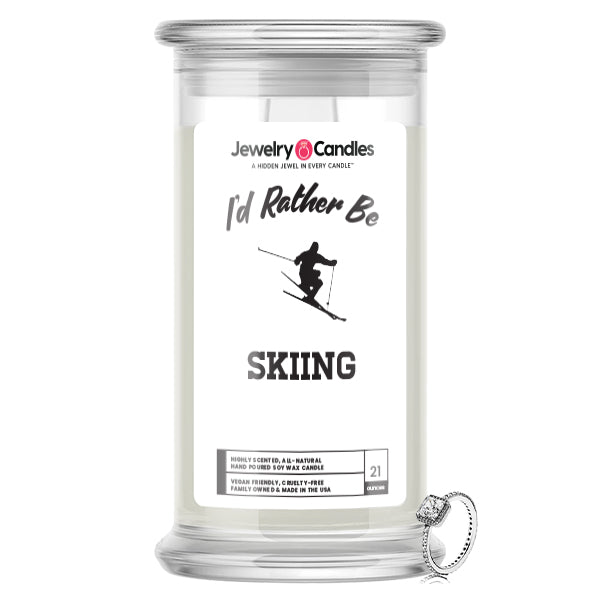 I'd rather be Skiing Jewelry Candles
