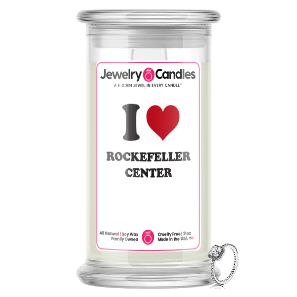 I Love ROCKEFELLER CENTER Landmark Jewelry Candles