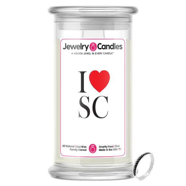 I Love SC Jewelry State Candles