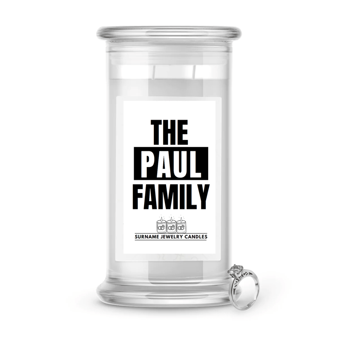 The Paul Family | Surname Jewelry Candles