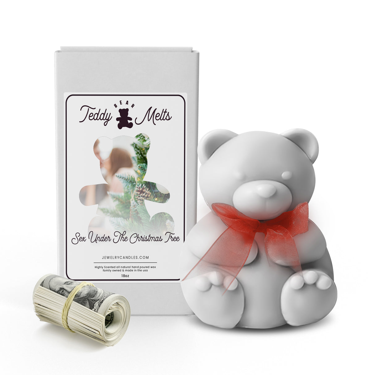 Sex Under the Christmas Tree Cash Money GIANT Teddy Bear Wax Melts