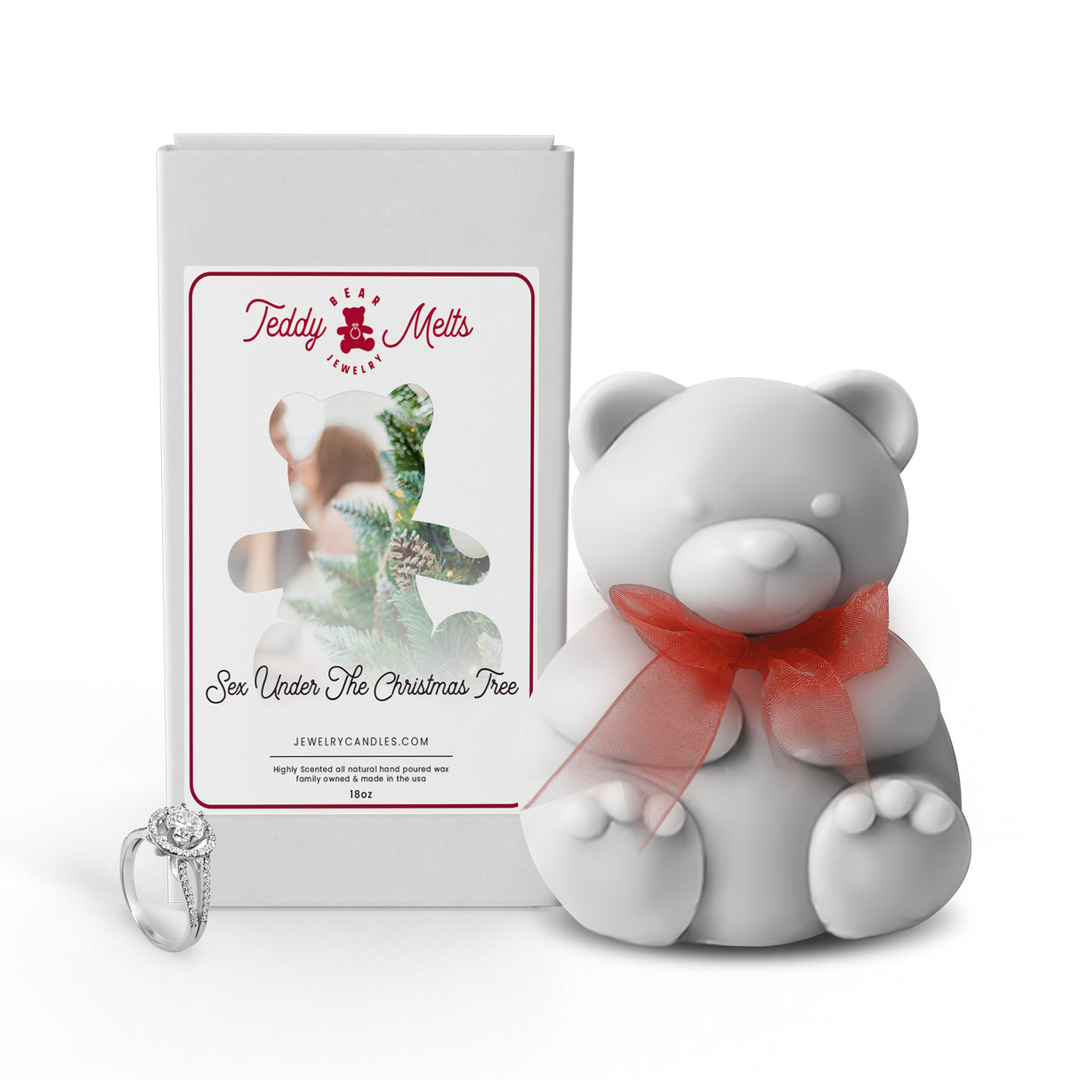 Sex Under The Christmas Tree GIANT Teddy Bear Jewelry Wax Melts