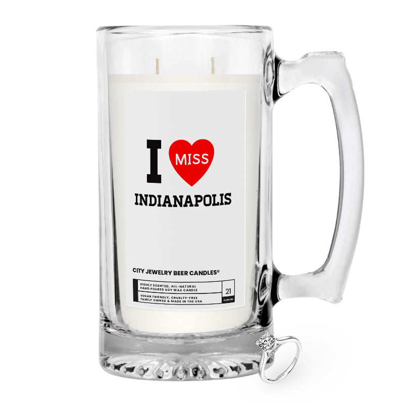 I miss Indianapolis City Jewelry Beer Candles