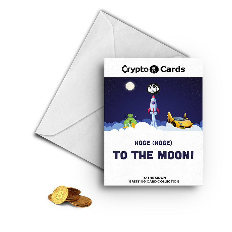 Hoge (HOGE) To The Moon! Crypto Cards