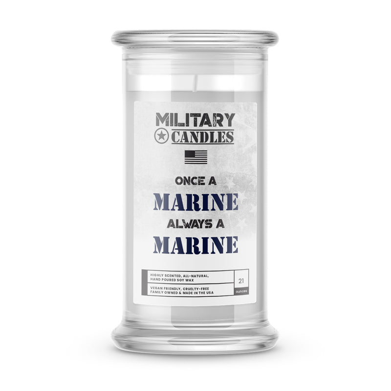 Once a MARINE Always a MARINE | Military Candles