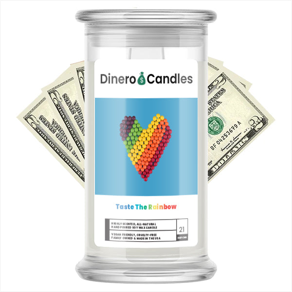 Taste the Rainbow - Dinero Candles