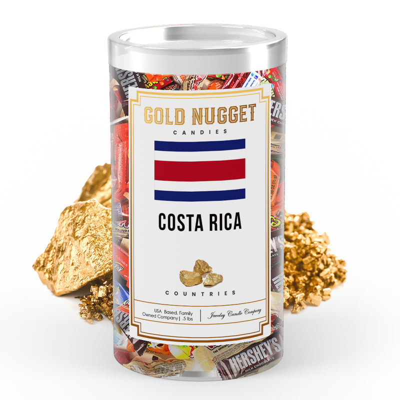 Costa Rica Countries Gold Nugget Candy