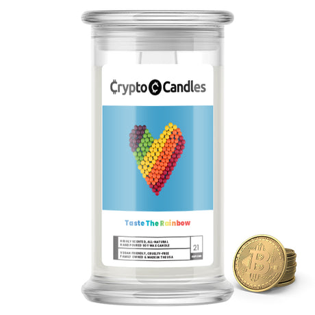 Taste The Rainbow Crypto Candle