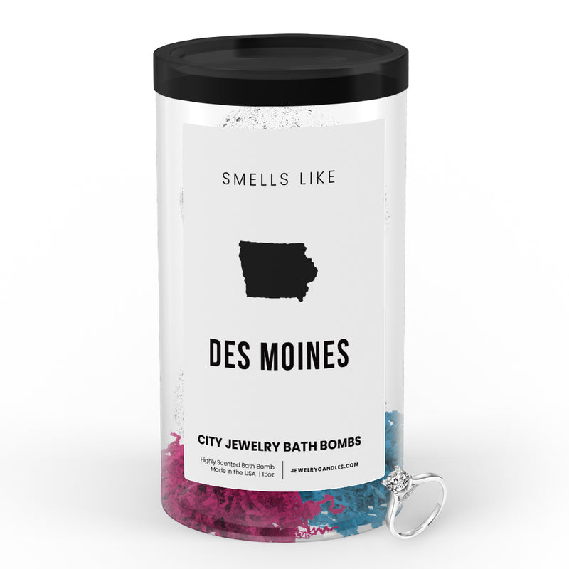 Smells Like Des Moines City Jewelry Bath Bombs